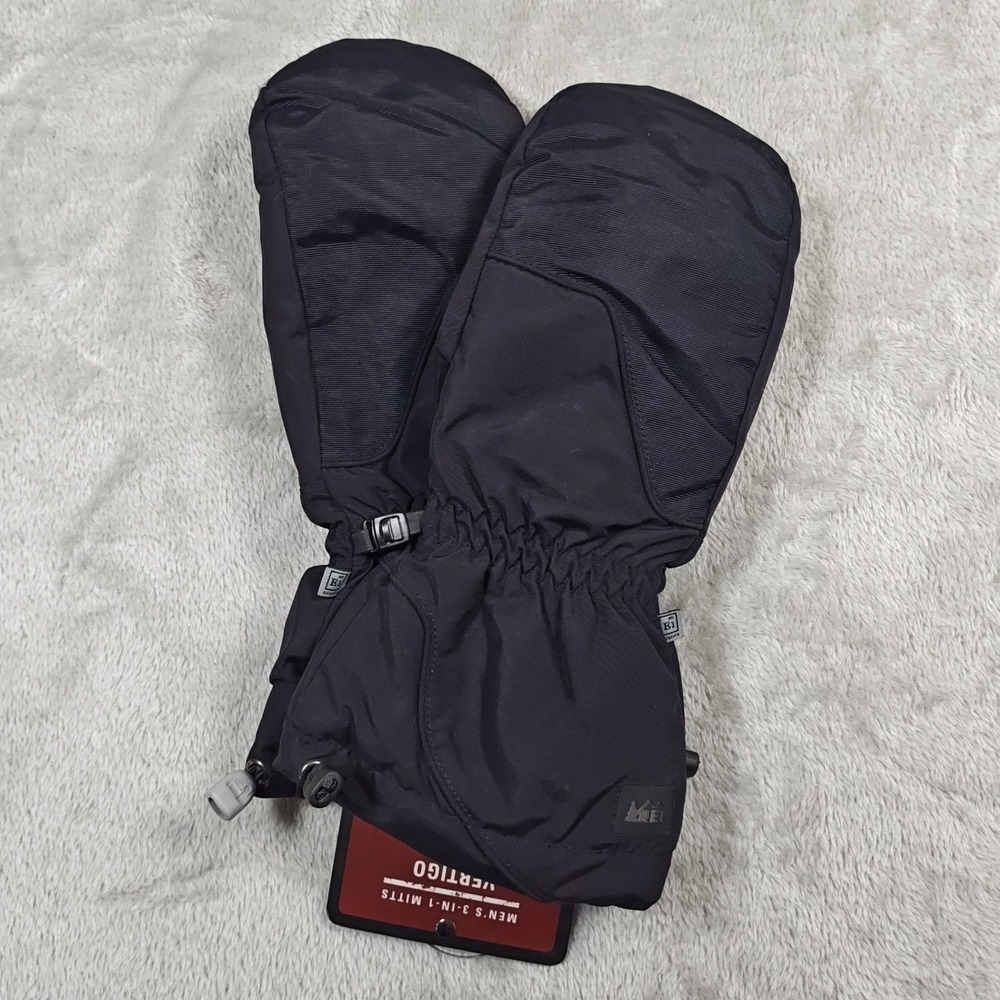 REI Vertigo Mittens Mens Medium Snowboarding Ski Mittens Gloves Outdoor 3 in 1